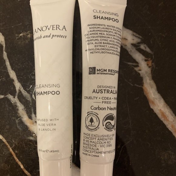 Lanovera MGM BELLAGIO Travel Set 5pc Body Wash Shampoo Conditioner Lotion Aloe - Picture 4 of 8